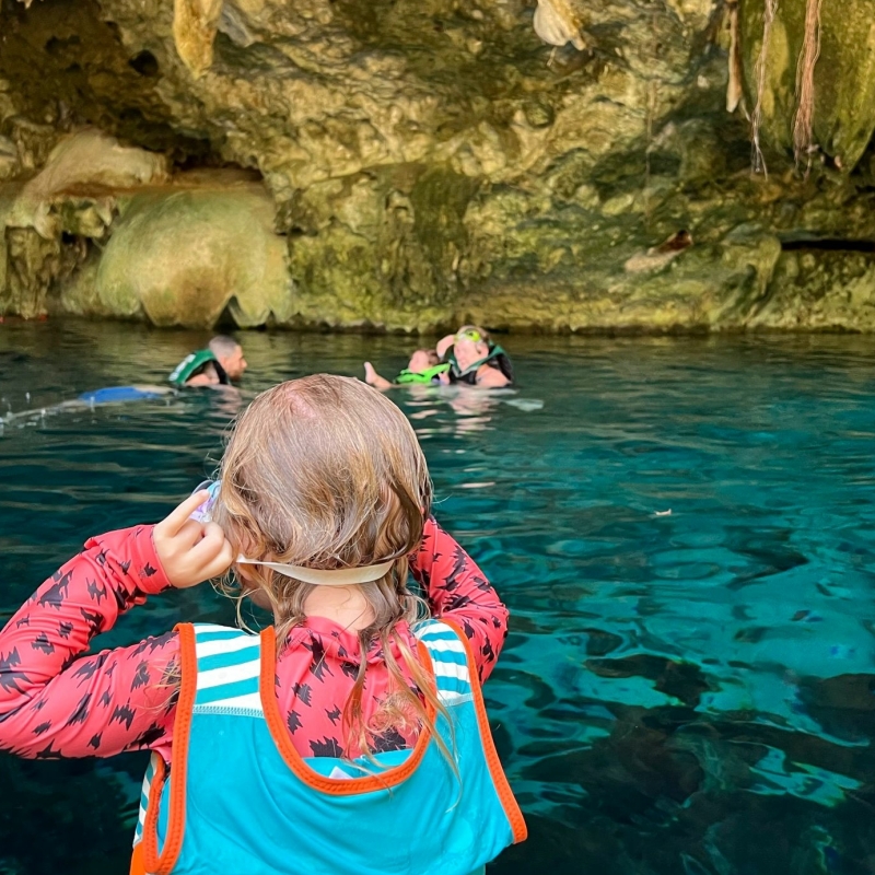 Playa del Carmen Mexico activiteiten met kinderen en baby
